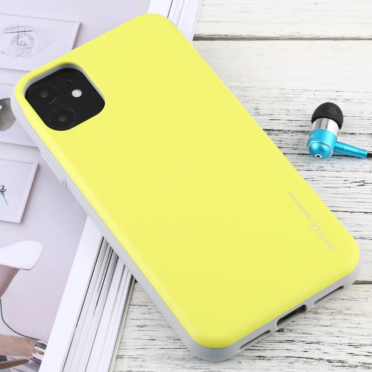 For iPhone 11 MERCURY GOOSPERY SKY SLIDE BUMPER TPU + PC Case with Card Slot