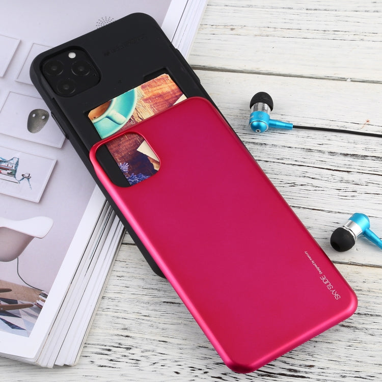 For iPhone 11 Pro MERCURY GOOSPERY SKY SLIDE BUMPER TPU + PC Case with Card Slot