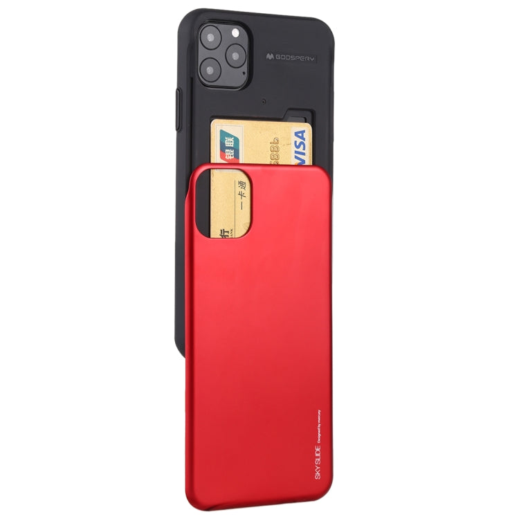 For iPhone 11 Pro MERCURY GOOSPERY SKY SLIDE BUMPER TPU + PC Case with Card Slot