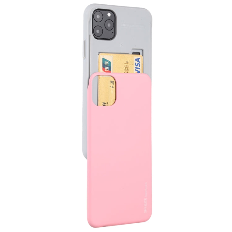 For iPhone 11 Pro MERCURY GOOSPERY SKY SLIDE BUMPER TPU + PC Case with Card Slot