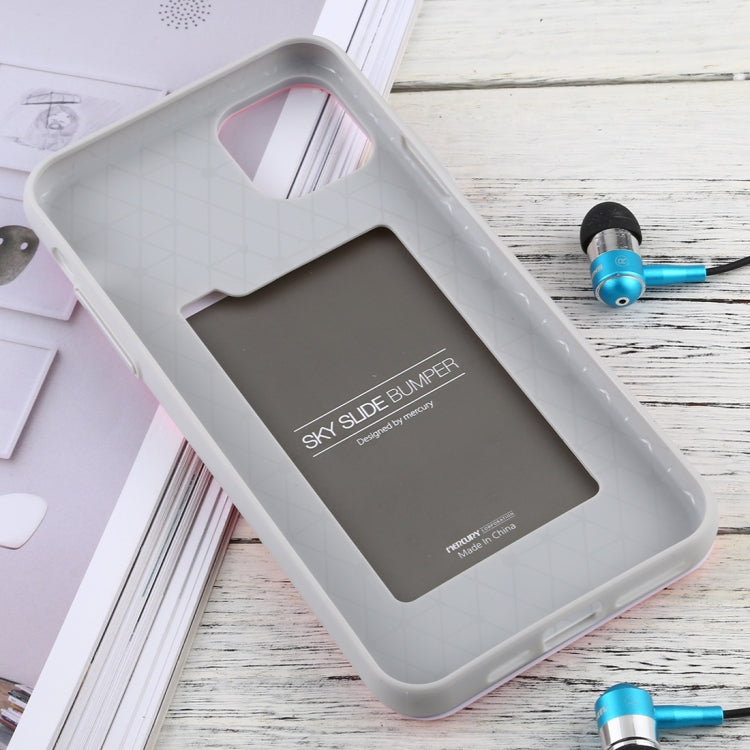 For iPhone 11 Pro MERCURY GOOSPERY SKY SLIDE BUMPER TPU + PC Case with Card Slot