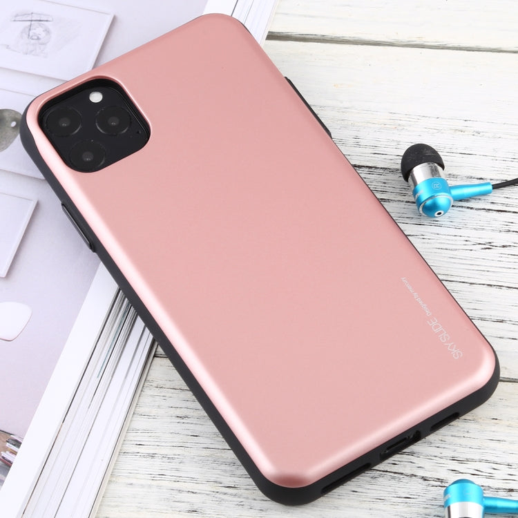 For iPhone 11 Pro MERCURY GOOSPERY SKY SLIDE BUMPER TPU + PC Case with Card Slot