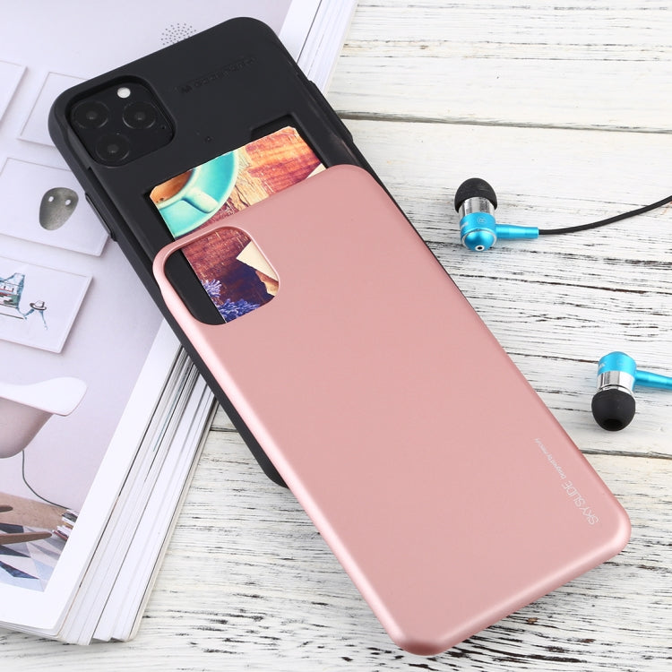 For iPhone 11 Pro MERCURY GOOSPERY SKY SLIDE BUMPER TPU + PC Case with Card Slot