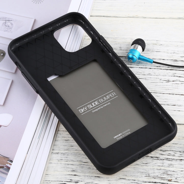 For iPhone 11 Pro MERCURY GOOSPERY SKY SLIDE BUMPER TPU + PC Case with Card Slot