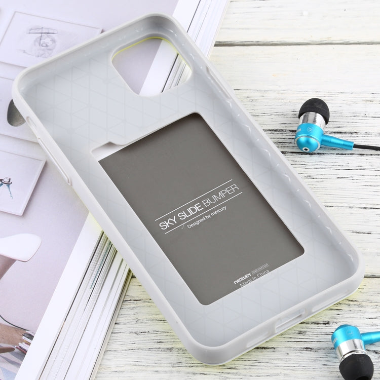 For iPhone 11 Pro MERCURY GOOSPERY SKY SLIDE BUMPER TPU + PC Case with Card Slot