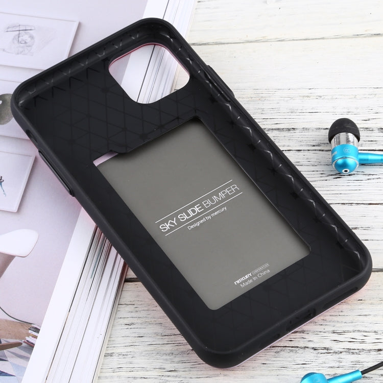 For iPhone 11 Pro Max MERCURY GOOSPERY SKY SLIDE BUMPER TPU + PC Case with Card Slot