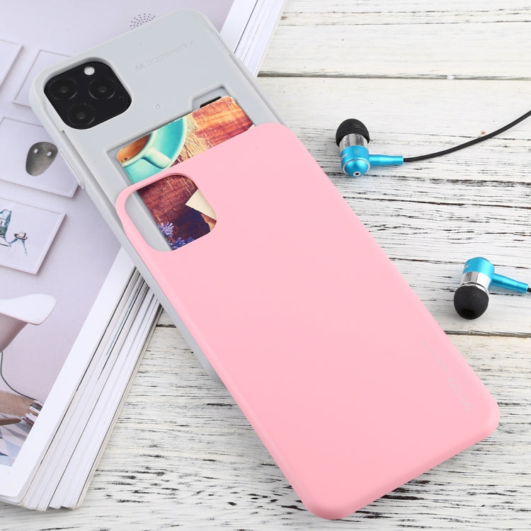 For iPhone 11 Pro Max MERCURY GOOSPERY SKY SLIDE BUMPER TPU + PC Case with Card Slot