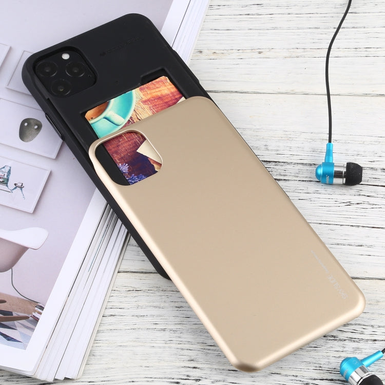 For iPhone 11 Pro Max MERCURY GOOSPERY SKY SLIDE BUMPER TPU + PC Case with Card Slot
