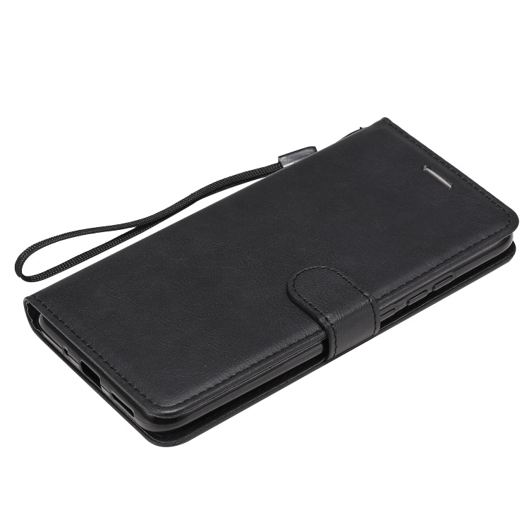 For Xiaomi Redmi 9A Solid Color Horizontal Flip Protective Leather Case with Holder & Card Slots & Wallet & Photo Frame & Lanyard