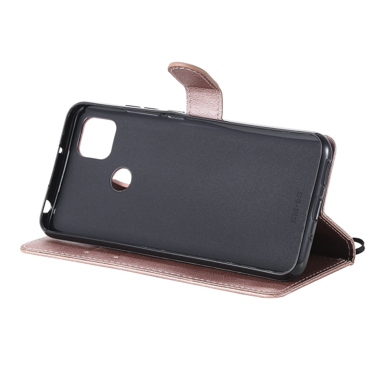 For Xiaomi Redmi 9C Solid Color Horizontal Flip Protective Leather Case with Holder & Card Slots & Wallet & Photo Frame & Lanyard