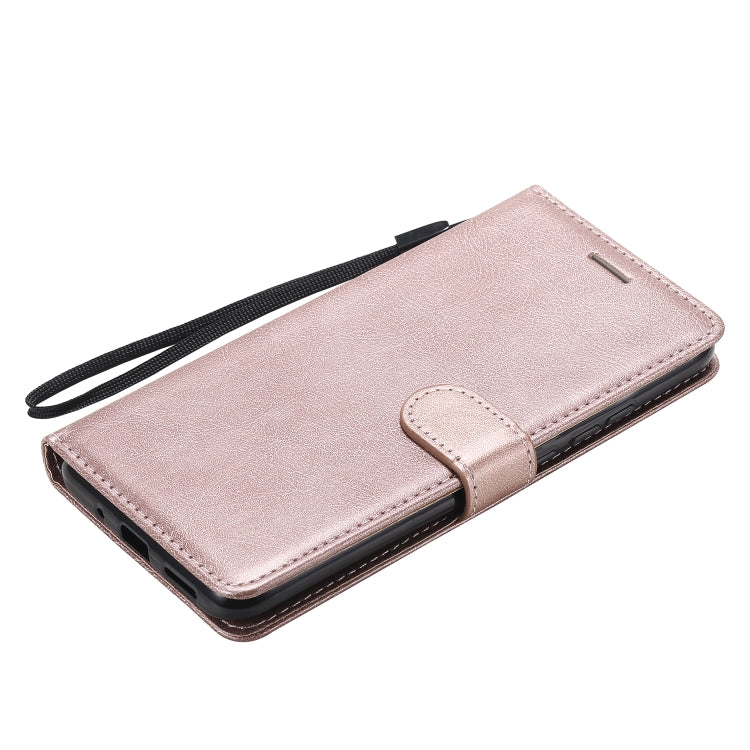 For Xiaomi Redmi 9C Solid Color Horizontal Flip Protective Leather Case with Holder & Card Slots & Wallet & Photo Frame & Lanyard