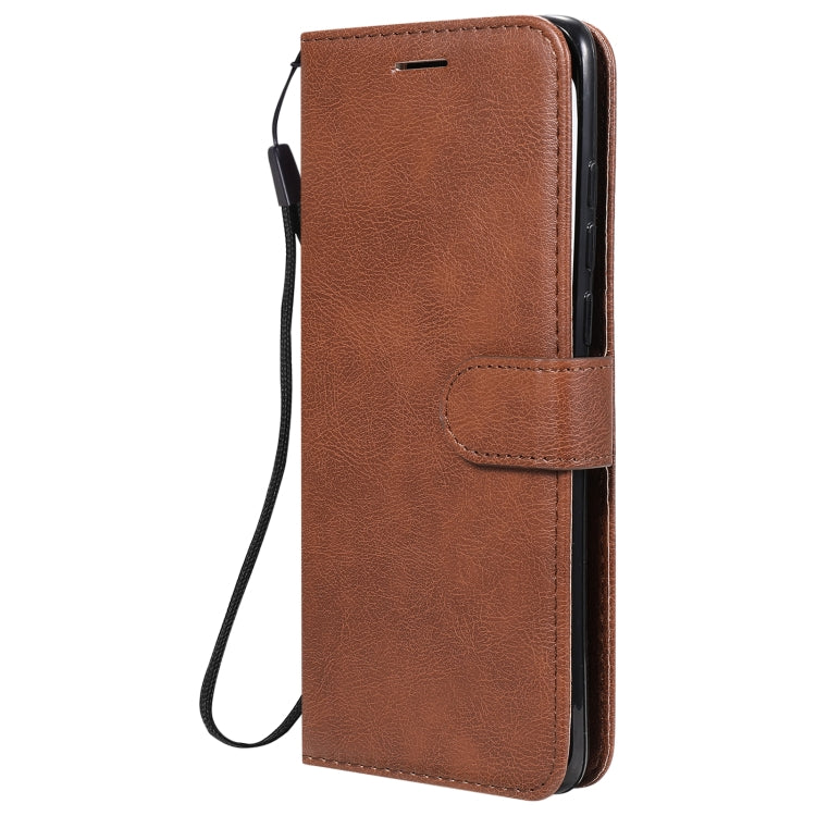 For Xiaomi Poco X3 NFC Solid Color Horizontal Flip Protective Leather Case with Holder & Card Slots & Wallet & Photo Frame & Lanyard