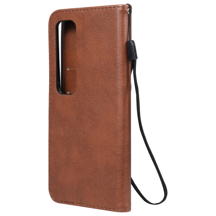 For Xiaomi Poco X3 NFC Solid Color Horizontal Flip Protective Leather Case with Holder & Card Slots & Wallet & Photo Frame & Lanyard