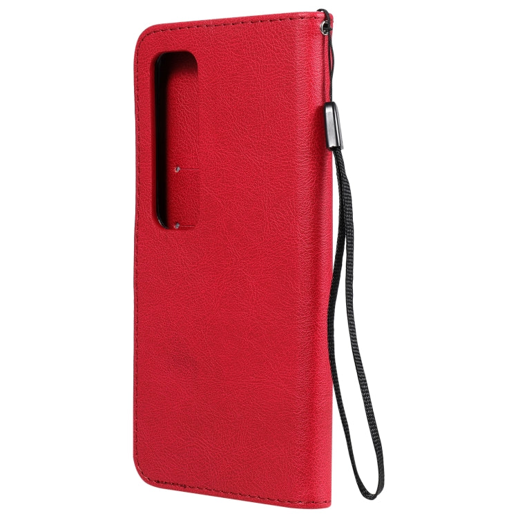 For Xiaomi Poco X3 NFC Solid Color Horizontal Flip Protective Leather Case with Holder & Card Slots & Wallet & Photo Frame & Lanyard