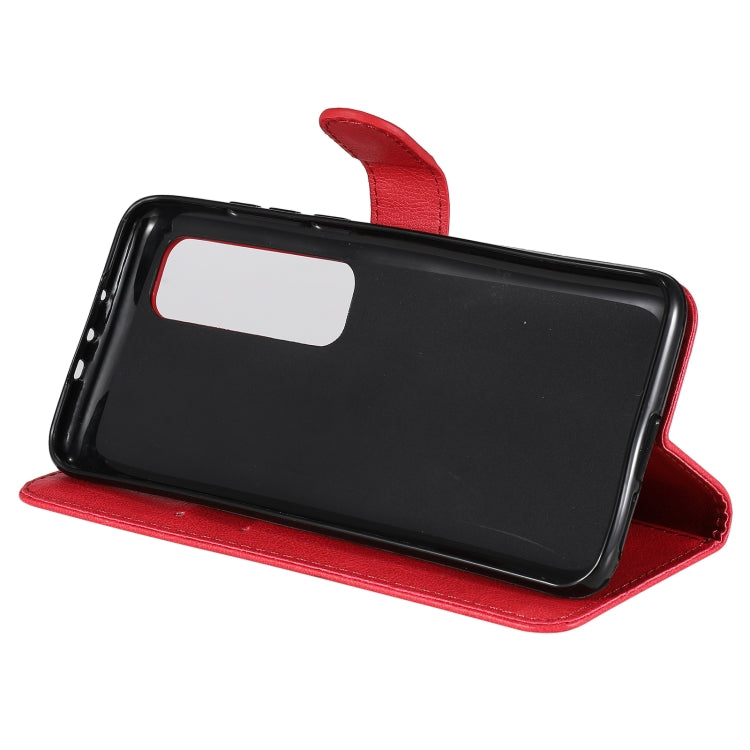 For Xiaomi Poco X3 NFC Solid Color Horizontal Flip Protective Leather Case with Holder & Card Slots & Wallet & Photo Frame & Lanyard