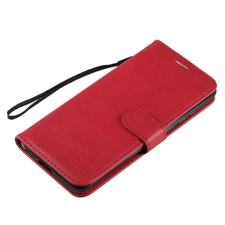 For Xiaomi Poco X3 NFC Solid Color Horizontal Flip Protective Leather Case with Holder & Card Slots & Wallet & Photo Frame & Lanyard