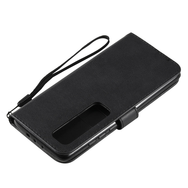 For Xiaomi Poco X3 NFC Solid Color Horizontal Flip Protective Leather Case with Holder & Card Slots & Wallet & Photo Frame & Lanyard