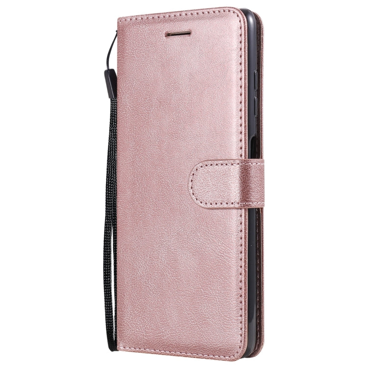 For Xiaomi Poco X3 NFC Solid Color Horizontal Flip Protective Leather Case with Holder & Card Slots & Wallet & Photo Frame & Lanyard