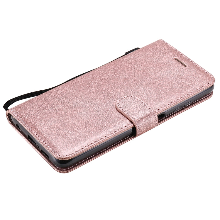 For Xiaomi Poco X3 NFC Solid Color Horizontal Flip Protective Leather Case with Holder & Card Slots & Wallet & Photo Frame & Lanyard