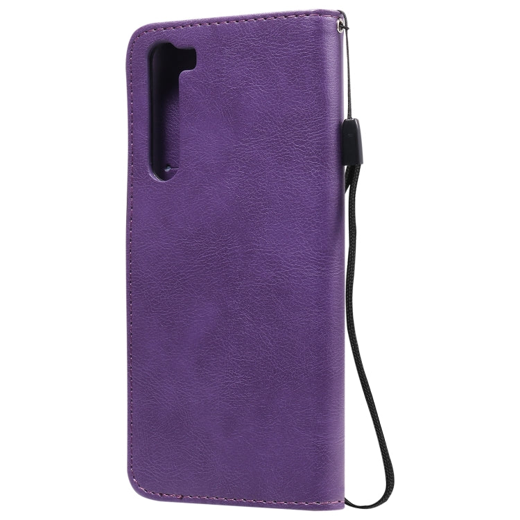 For Motorola Moto Edge Solid Color Horizontal Flip Protective Leather Case with Holder & Card Slots & Wallet & Photo Frame & Lanyard