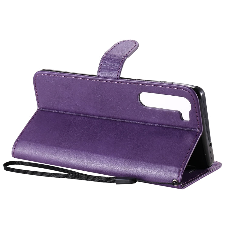 For Motorola Moto Edge Solid Color Horizontal Flip Protective Leather Case with Holder & Card Slots & Wallet & Photo Frame & Lanyard