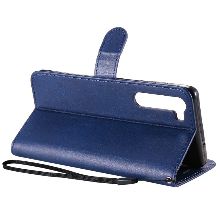 For Motorola Moto Edge Solid Color Horizontal Flip Protective Leather Case with Holder & Card Slots & Wallet & Photo Frame & Lanyard