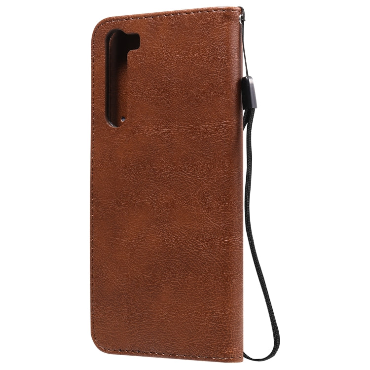 For Motorola Moto Edge Solid Color Horizontal Flip Protective Leather Case with Holder & Card Slots & Wallet & Photo Frame & Lanyard