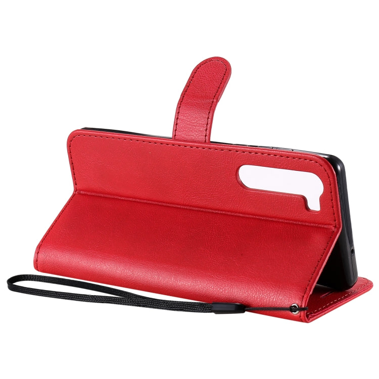 For Motorola Moto Edge Solid Color Horizontal Flip Protective Leather Case with Holder & Card Slots & Wallet & Photo Frame & Lanyard