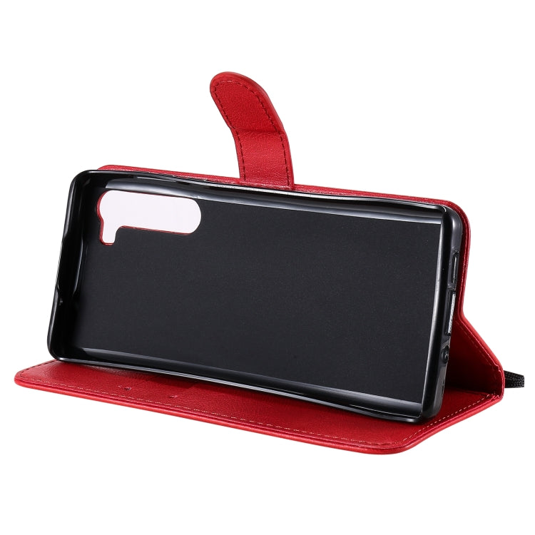 For Motorola Moto Edge Solid Color Horizontal Flip Protective Leather Case with Holder & Card Slots & Wallet & Photo Frame & Lanyard
