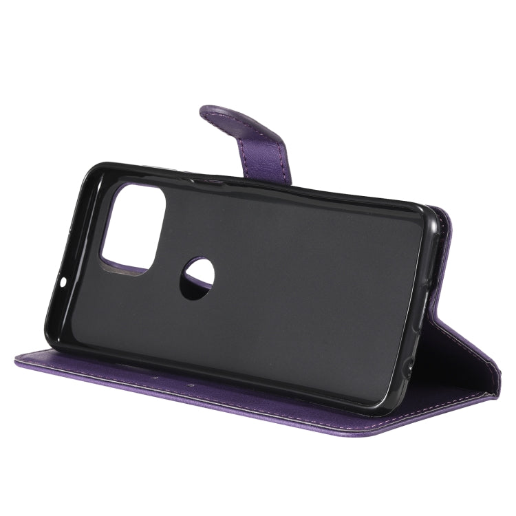 For Motorola Moto G 5G Plus Solid Color Horizontal Flip Protective Leather Case with Holder & Card Slots & Wallet & Photo Frame & Lanyard