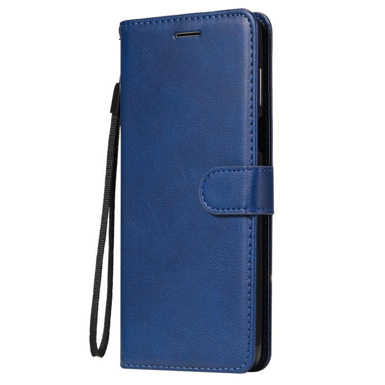 For Motorola Moto G 5G Plus Solid Color Horizontal Flip Protective Leather Case with Holder & Card Slots & Wallet & Photo Frame & Lanyard