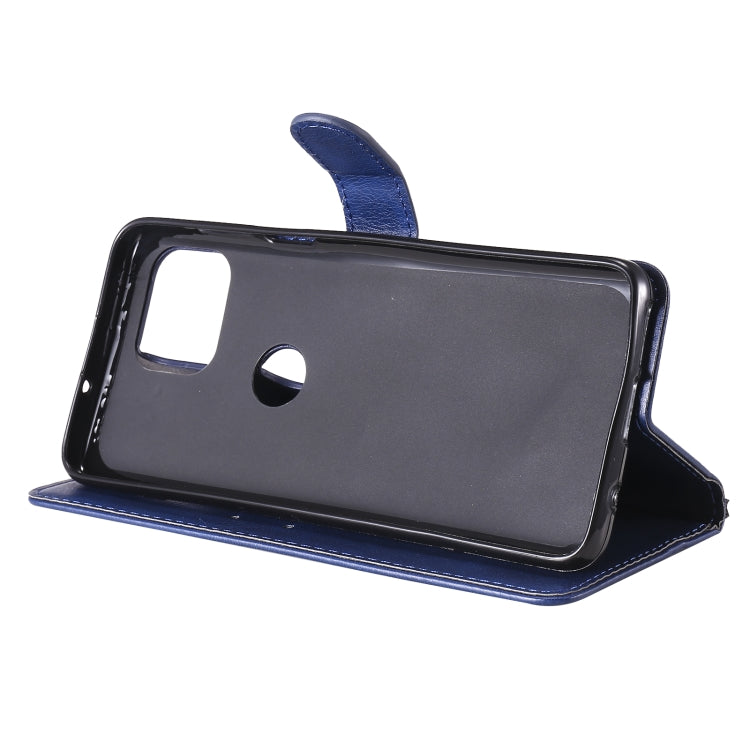 For Motorola Moto G 5G Plus Solid Color Horizontal Flip Protective Leather Case with Holder & Card Slots & Wallet & Photo Frame & Lanyard