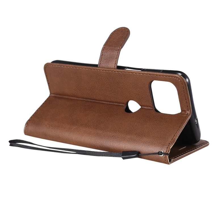 For Motorola Moto G 5G Plus Solid Color Horizontal Flip Protective Leather Case with Holder & Card Slots & Wallet & Photo Frame & Lanyard