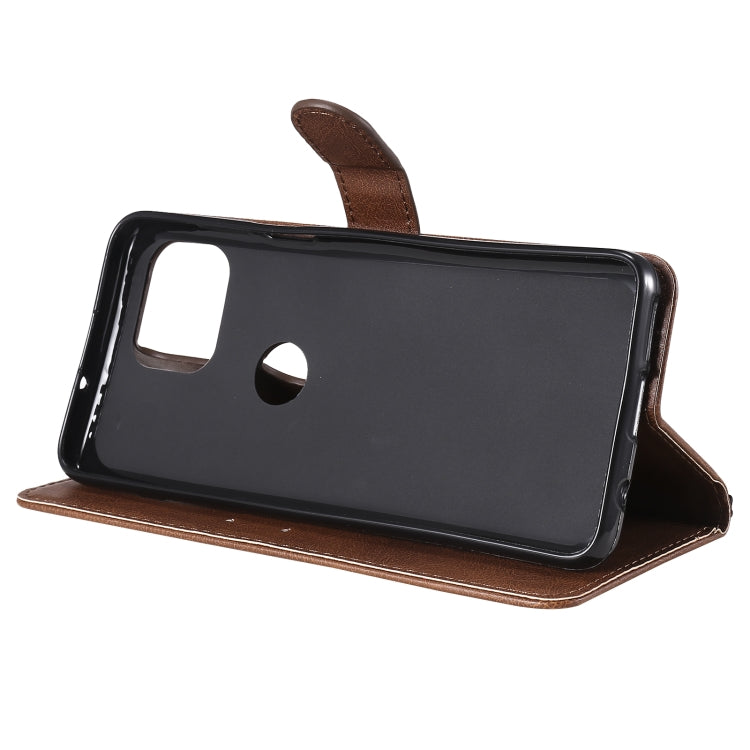For Motorola Moto G 5G Plus Solid Color Horizontal Flip Protective Leather Case with Holder & Card Slots & Wallet & Photo Frame & Lanyard