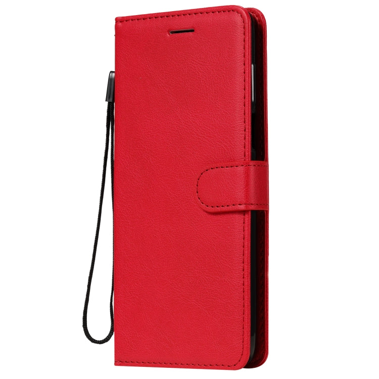 For Motorola Moto G 5G Plus Solid Color Horizontal Flip Protective Leather Case with Holder & Card Slots & Wallet & Photo Frame & Lanyard