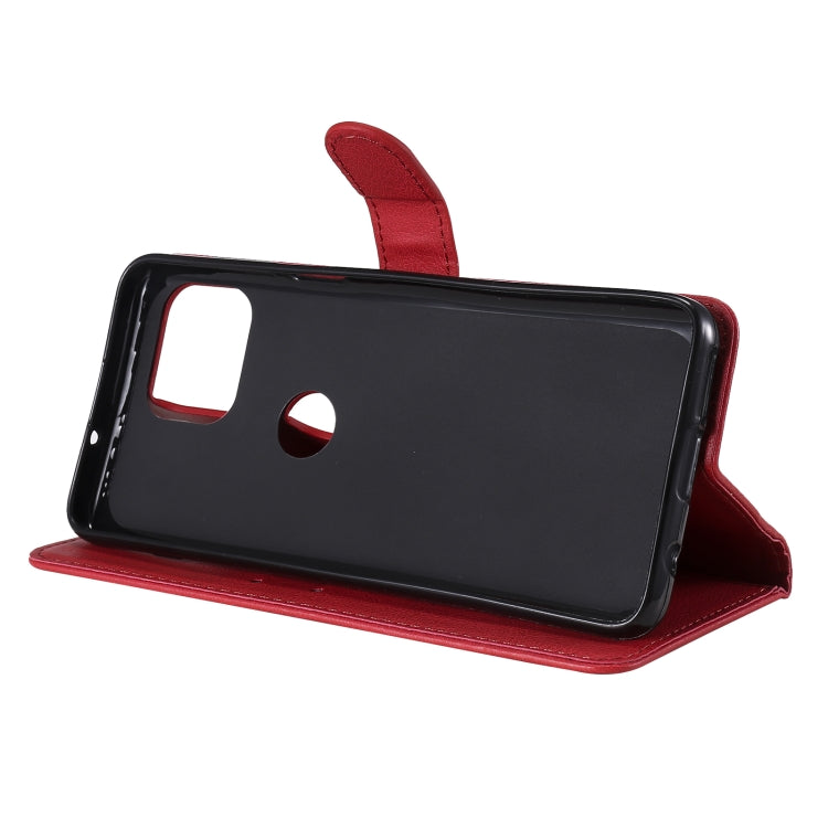 For Motorola Moto G 5G Plus Solid Color Horizontal Flip Protective Leather Case with Holder & Card Slots & Wallet & Photo Frame & Lanyard