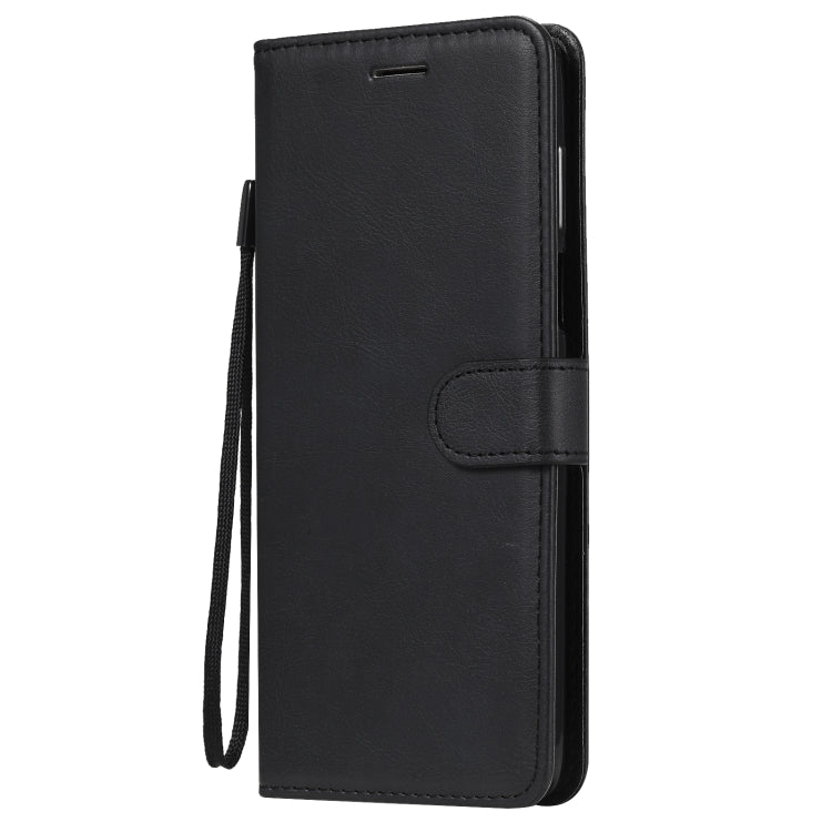 For Motorola Moto G 5G Plus Solid Color Horizontal Flip Protective Leather Case with Holder & Card Slots & Wallet & Photo Frame & Lanyard