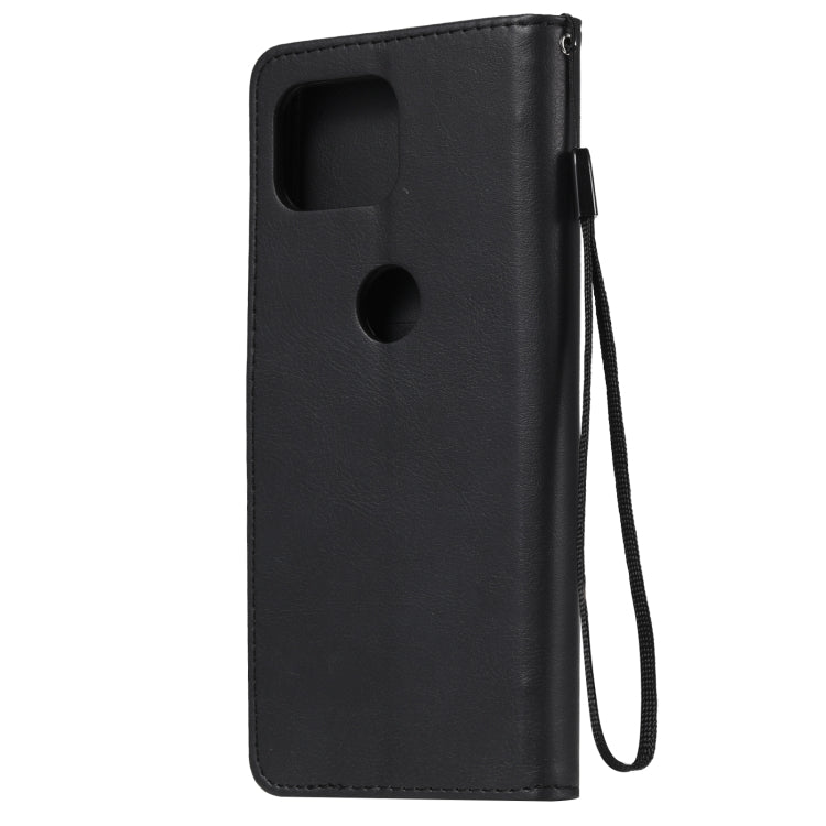 For Motorola Moto G 5G Plus Solid Color Horizontal Flip Protective Leather Case with Holder & Card Slots & Wallet & Photo Frame & Lanyard