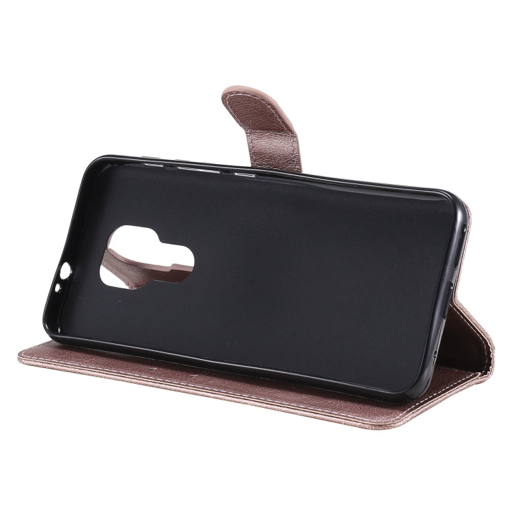 For Motorola Moto G9 Play Solid Color Horizontal Flip Protective Leather Case with Holder & Card Slots & Wallet & Photo Frame & Lanyard