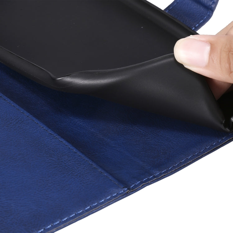 For Motorola Moto G9 Plus Solid Color Horizontal Flip Protective Leather Case with Holder & Card Slots & Wallet & Photo Frame & Lanyard