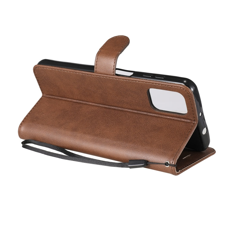 For Motorola Moto G9 Plus Solid Color Horizontal Flip Protective Leather Case with Holder & Card Slots & Wallet & Photo Frame & Lanyard