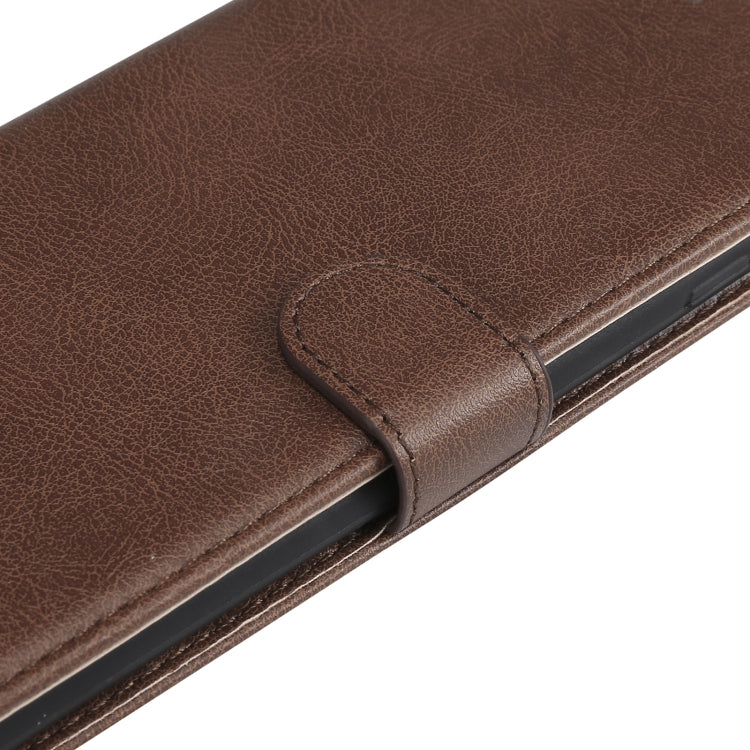 For Motorola Moto G9 Plus Solid Color Horizontal Flip Protective Leather Case with Holder & Card Slots & Wallet & Photo Frame & Lanyard