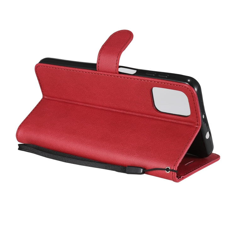 For Motorola Moto G9 Plus Solid Color Horizontal Flip Protective Leather Case with Holder & Card Slots & Wallet & Photo Frame & Lanyard