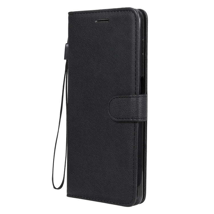 For Motorola Moto G9 Plus Solid Color Horizontal Flip Protective Leather Case with Holder & Card Slots & Wallet & Photo Frame & Lanyard