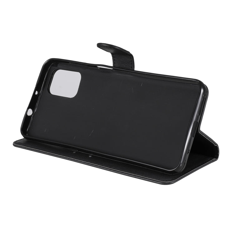 For Motorola Moto G9 Plus Solid Color Horizontal Flip Protective Leather Case with Holder & Card Slots & Wallet & Photo Frame & Lanyard