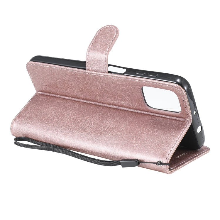 For Motorola Moto G9 Plus Solid Color Horizontal Flip Protective Leather Case with Holder & Card Slots & Wallet & Photo Frame & Lanyard