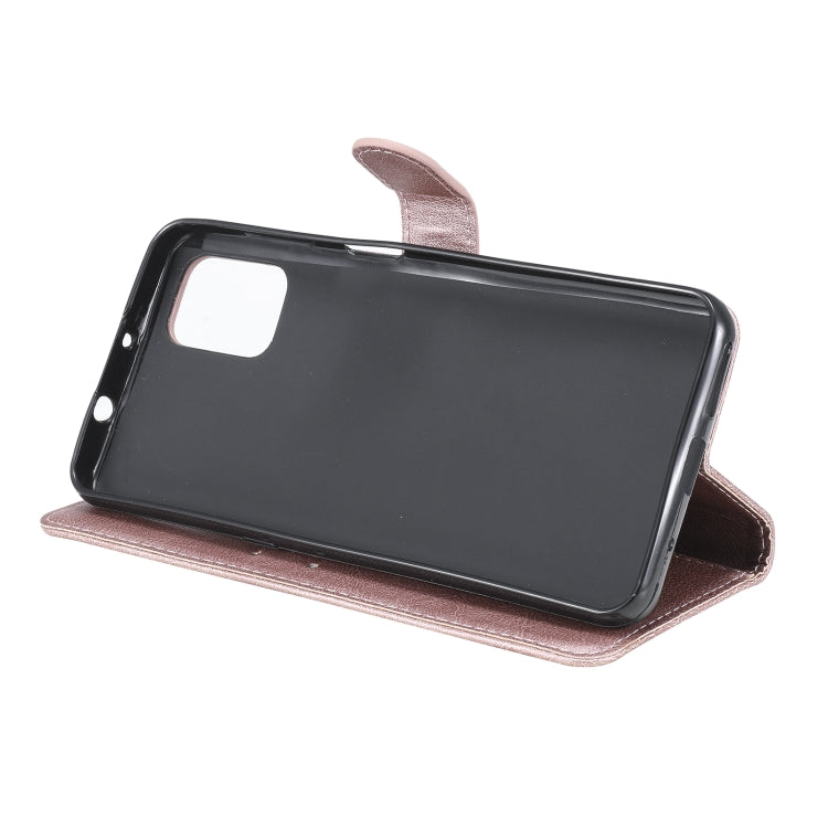 For Motorola Moto G9 Plus Solid Color Horizontal Flip Protective Leather Case with Holder & Card Slots & Wallet & Photo Frame & Lanyard