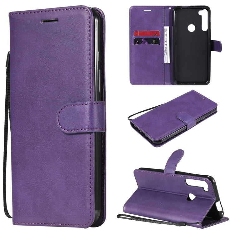 For Motorola Moto One Fuson Plus Solid Color Horizontal Flip Protective Leather Case with Holder & Card Slots & Wallet & Photo Frame & Lanyard