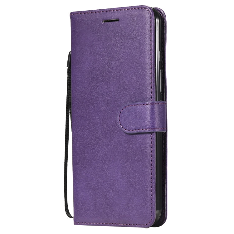 For Motorola Moto One Fuson Plus Solid Color Horizontal Flip Protective Leather Case with Holder & Card Slots & Wallet & Photo Frame & Lanyard
