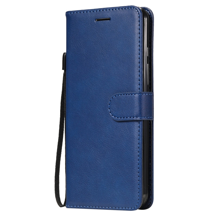 For Motorola Moto One Fuson Plus Solid Color Horizontal Flip Protective Leather Case with Holder & Card Slots & Wallet & Photo Frame & Lanyard